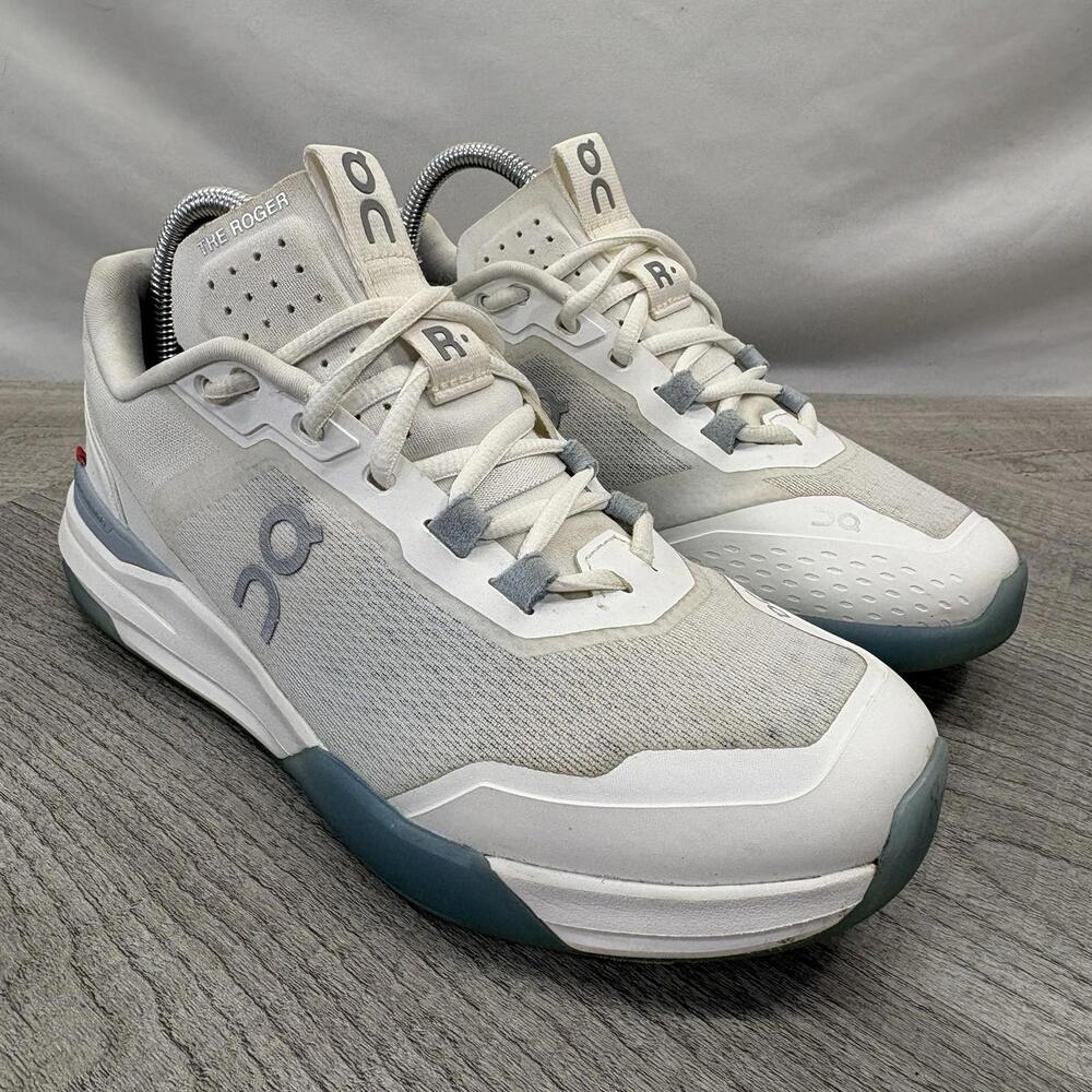 Women’s On The Roger Pro 8.5 White Undyed Federer Tennis Pickleball Shoes - Picture 4 of 16